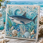 🔥🔥Buy 3 Get 1 Free🌊✨ Ocean Theme Pearl Art DIY Kit – Relaxing DIY Craft to Create Stunning Coastal Artwork