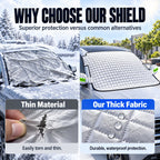 🔥Half Price Today - Universal Car Windshield Cover – Frost Protection in Winter, Sun Protection in Summer