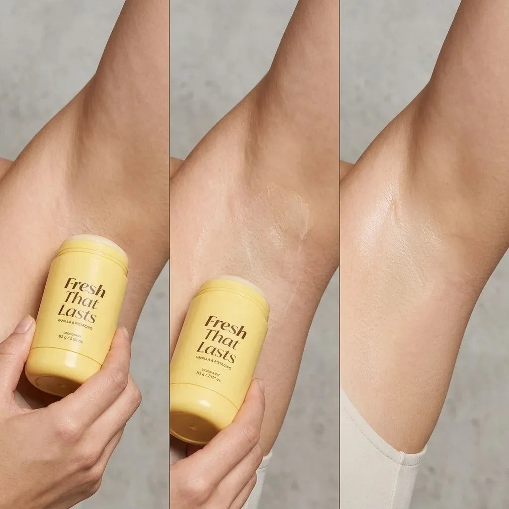 Applying the balm stick