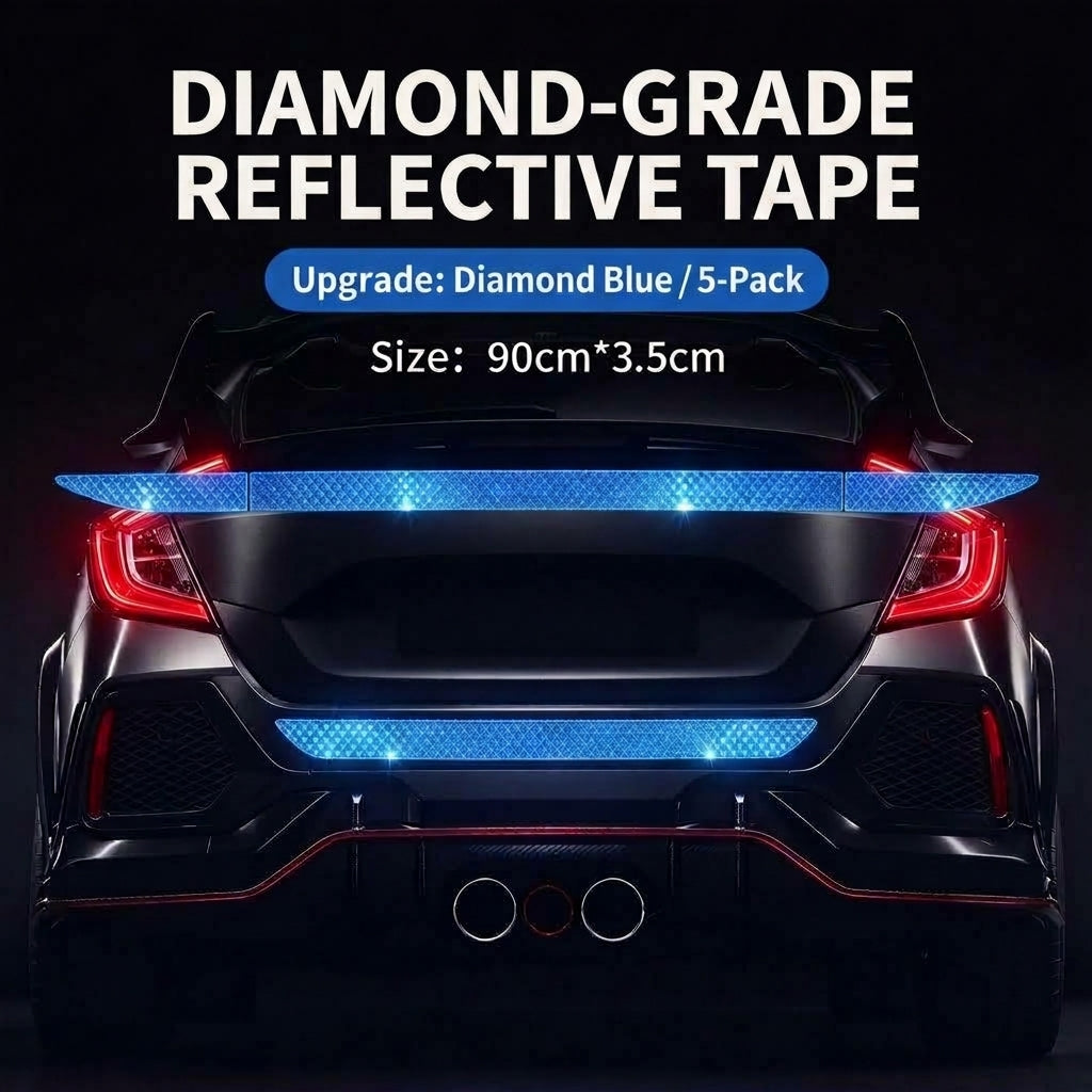 🔥Limited-time 50% off-Reflective Car Sticker Strips for Trunk & Rear Bumper