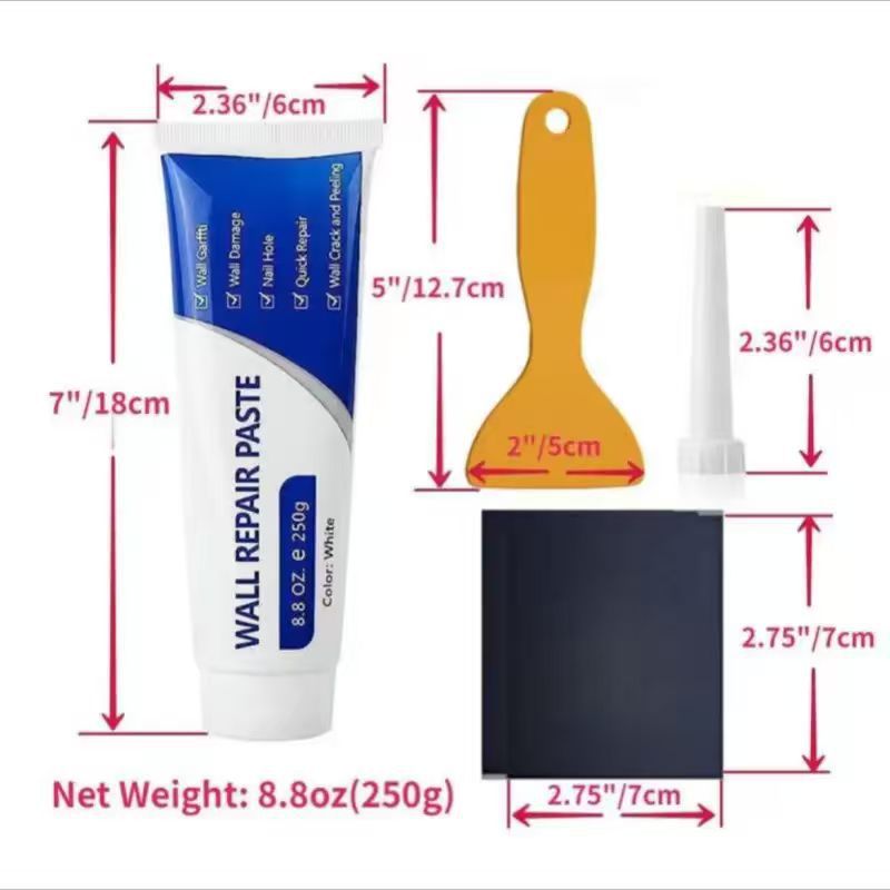 👍👍Putty paste for refurbishing stained walls and repairing peeling paint or cracks.