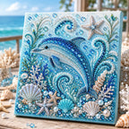 🔥🔥Buy 3 Get 1 Free🌊✨ Ocean Theme Pearl Art DIY Kit – Relaxing DIY Craft to Create Stunning Coastal Artwork