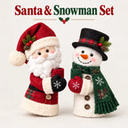 🎅Christmas Door Handle Covers – Santa & Snowman Plush Door Knob Decorations