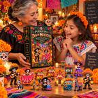 Pueblo del Día de Muertos 2026 – 24-Day Day of the Dead Collectible Countdown Calendar with 24 Unique Miniatures