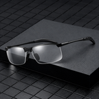 🔥 Intelligent Auto-Focus Zoom Glasses👓 - Blue Light Blocking & Anti-Eye Strain Rimless Eyewear