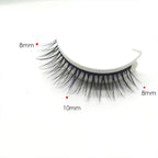 👁️Reusable Self-Adhesive False Eyelashes – 3-Pair Glue-Free Lash Set💕
