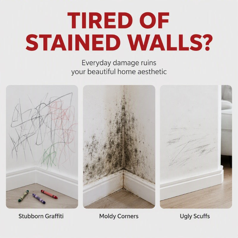 💥Buy 1 Get 1 Free✨ Waterproof Wall Repair Paste with Built‑in Mini Roller Brush 🧱 Easy Wall Crack Repair