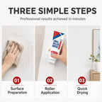 💥Buy 1 Get 1 Free✨ Waterproof Wall Repair Paste with Built‑in Mini Roller Brush 🧱 Easy Wall Crack Repair