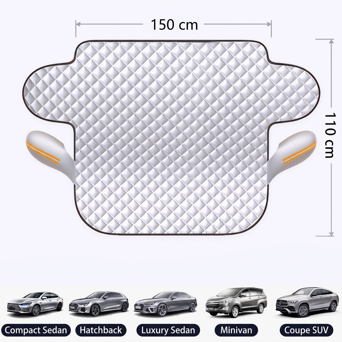 🔥Half Price Today - Universal Car Windshield Cover – Frost Protection in Winter, Sun Protection in Summer